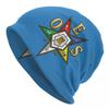 Custom OES Emblem Order Of The Eastern Star Skullies Beanies Caps For Unisex Women Unisex Winter Warm Knitted Hat Adult Bonnet Hats