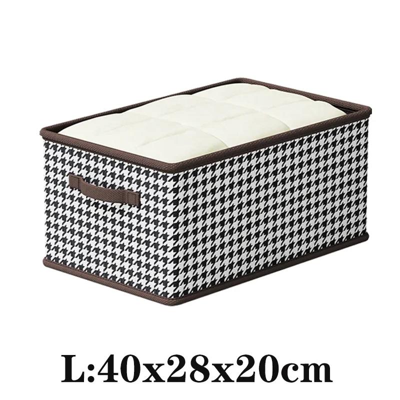 Folding Metal Frame Clothes Storage Box Large Capacity Pants Storage Box Household Moisture-proof Closet Organizer Storage Boxes