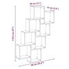 VidaXL Étagère murale en forme de cube vieux bois 90x15x119,5 cm, stockage en forme de cube, organisateur en forme de cube, 856596