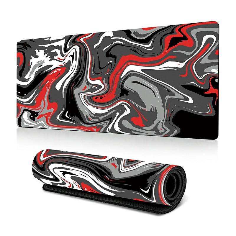 

300 x 800 x 2mm Abstract Fluid Design Large Mouse Pad Anti-Slip Rubber Mouse Mat Style A