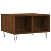Coffee Table Brown Oak Effect 60 X 50 X 36.5 Cm Engineered Wood