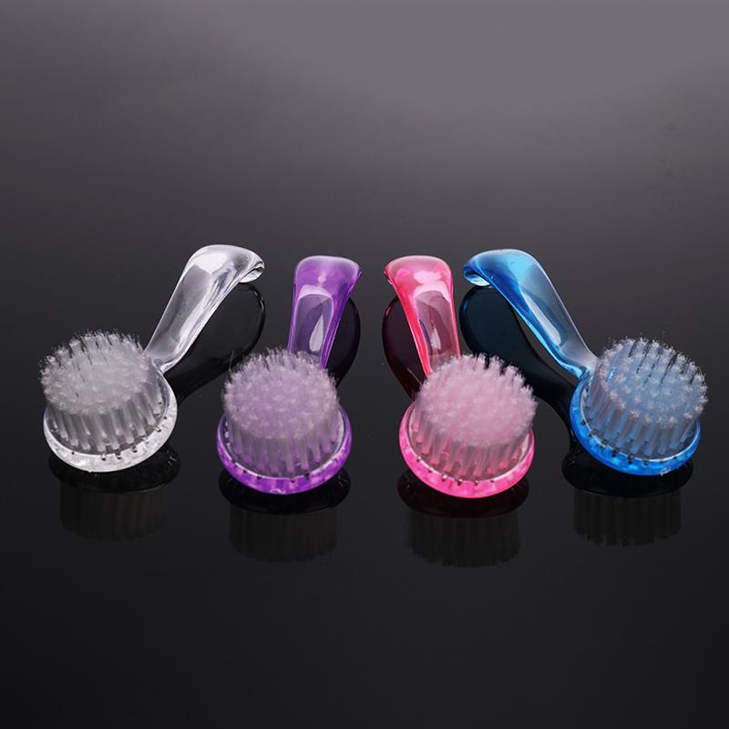 Plastic Handle Nail Brush Professional Manicure Tool Clean Dust Nail Art Tool