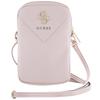 Guess Zip Triangle 4G Pink Handbag
