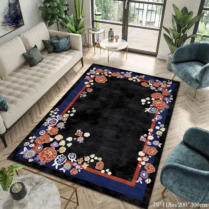 Retro Carpet Homestay Decoration Carpet Bedroom Bedside Carpet Living Room Study Room Carpet
