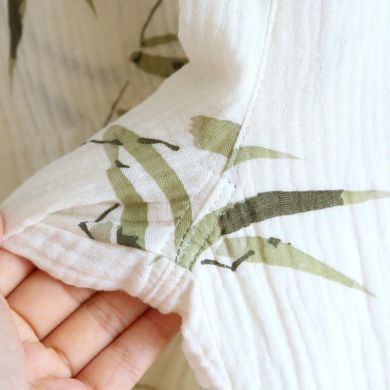 2025 Summer New Women's Pajama Set 100% Pure Cotton Crepe Sling+Shorts+Crop Pants Three Piece Set with Chest Cushion Home Fury