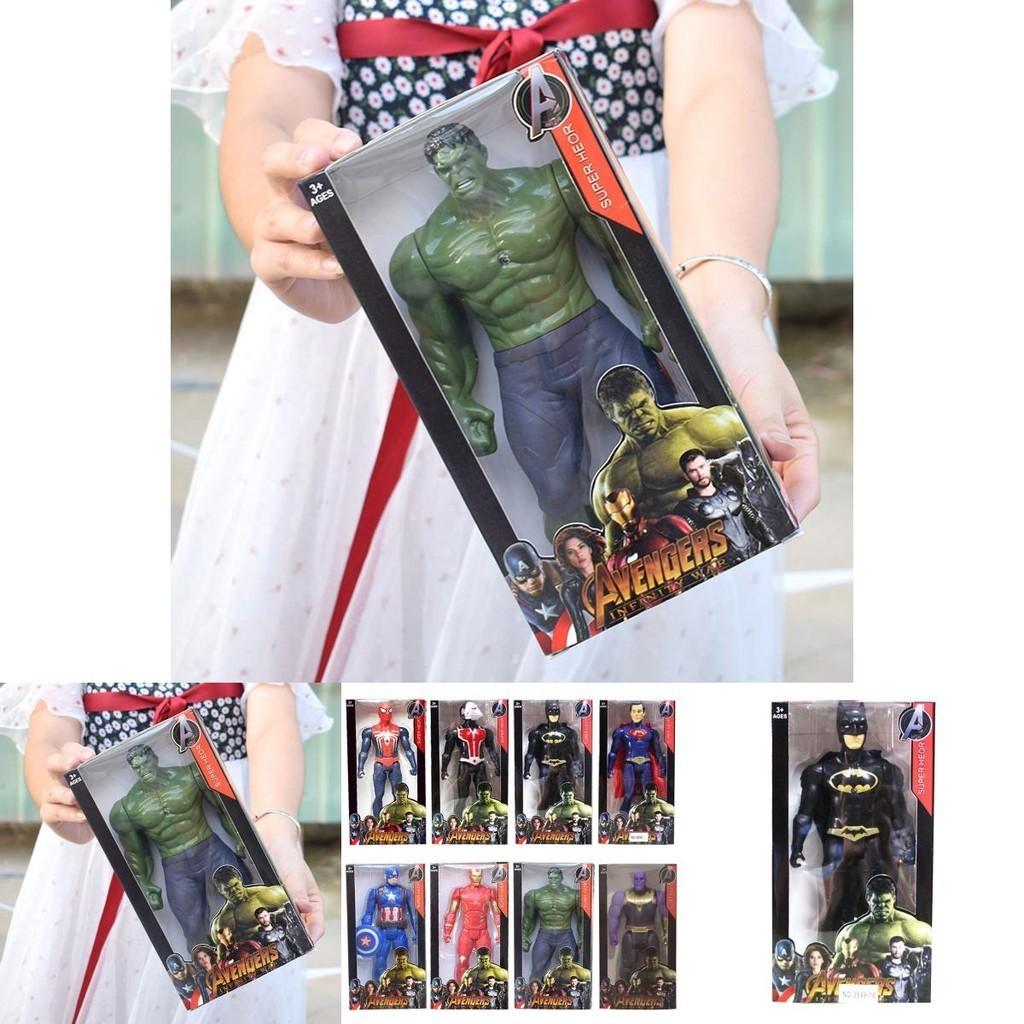 Bunte Superhelden-Actionfiguren mit Spiderman Hulk Iron Man Captain America Perfekt für Kindergeschenke und Sammlerstücke