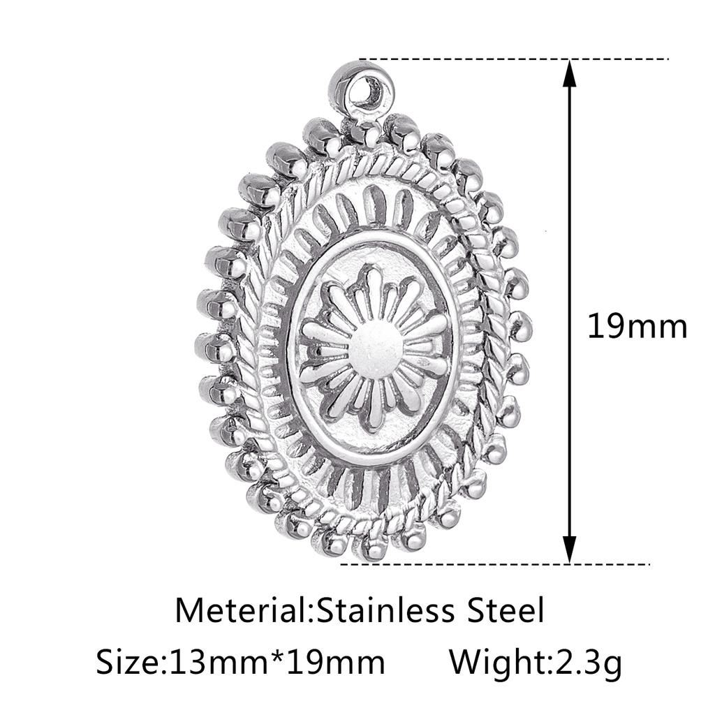 3pcs/Lot Stainless Steel Casting Sunburst Sun Moon Star Charms Pendant For DIY Necklace Bracelet Earrings Jewelry Accessories