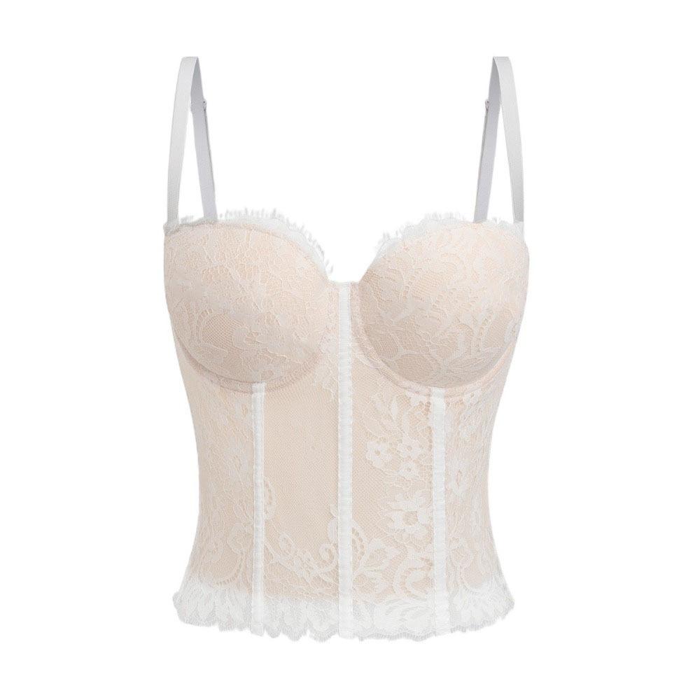 Transparent Lace Corset Slim fit Suspender Vest Spicy Girl Style Crop Tops Ladies