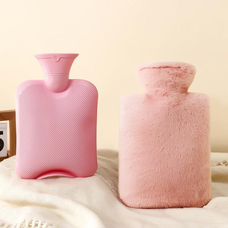 Fumade Thickened Hot Water Bottle with Velvet Cover