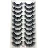 AMSDCN Artificial Mink Short Natural Dramatic False Eyelashes Short Eyelashes 10 Pairs of 3D Eyelash Makeup False Eyelashes