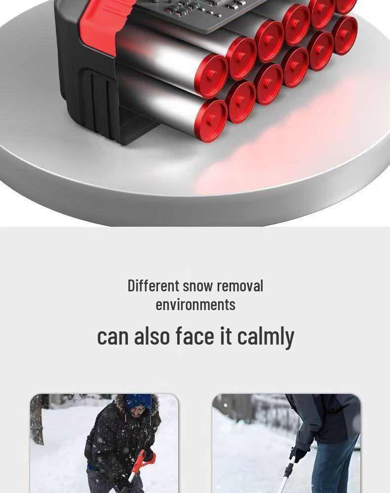 Foldable Handheld Lithium Battery Snow Sweeper - Portable Home Snow Remover