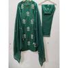 Pure Cotton Party Wear Kurti Pant Dupatta Set Indian Bollywood Ethnic Kurta Set