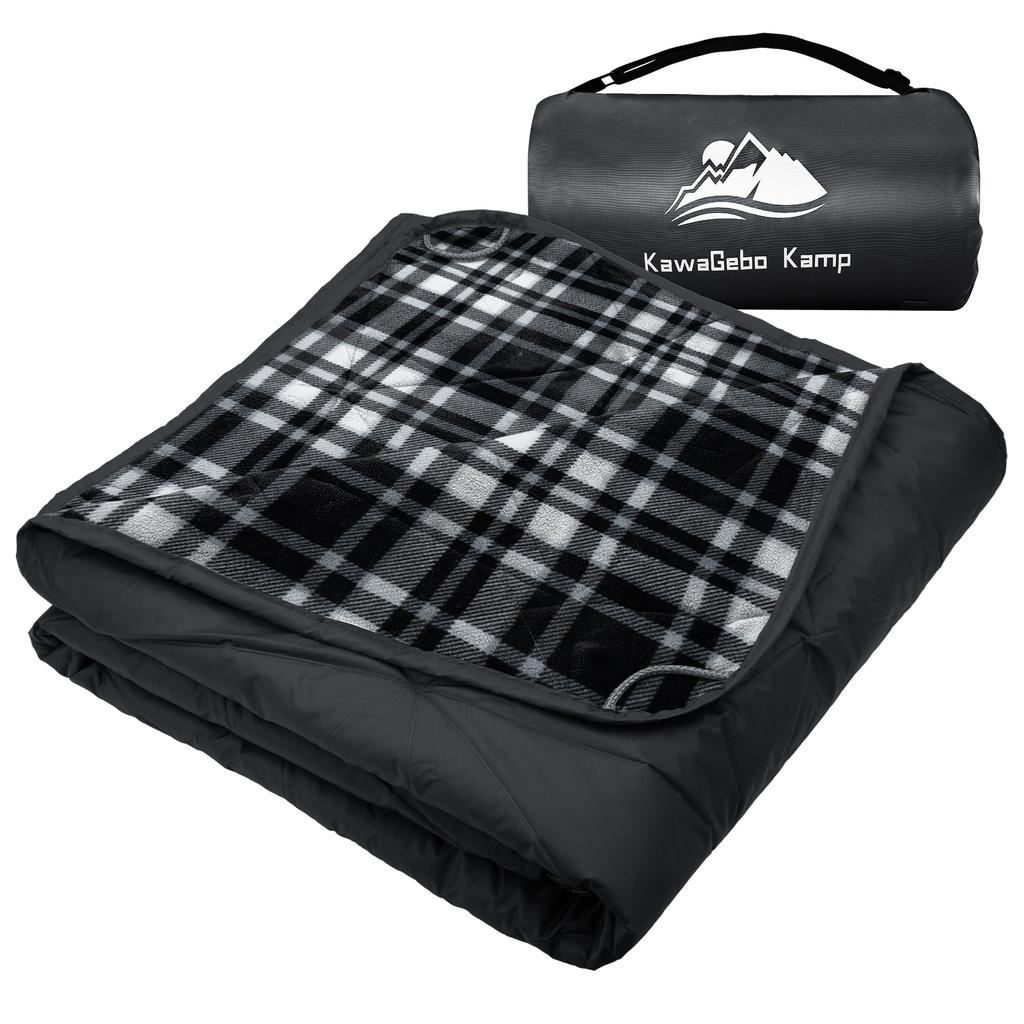 Outdoor Waterproof Blanket, Foldable Fleece Stadium Blanket for Outdoor Sports Event, Camping, Concerts, Car, Pet, Picnics
