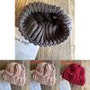 Autumn Winter Knit Hat For Men Women Acrylic Beanie With High Crown Design