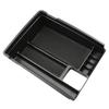 Black ABS Car Armrest Storage Box for Interior Accessories, Compatible with Ri.
