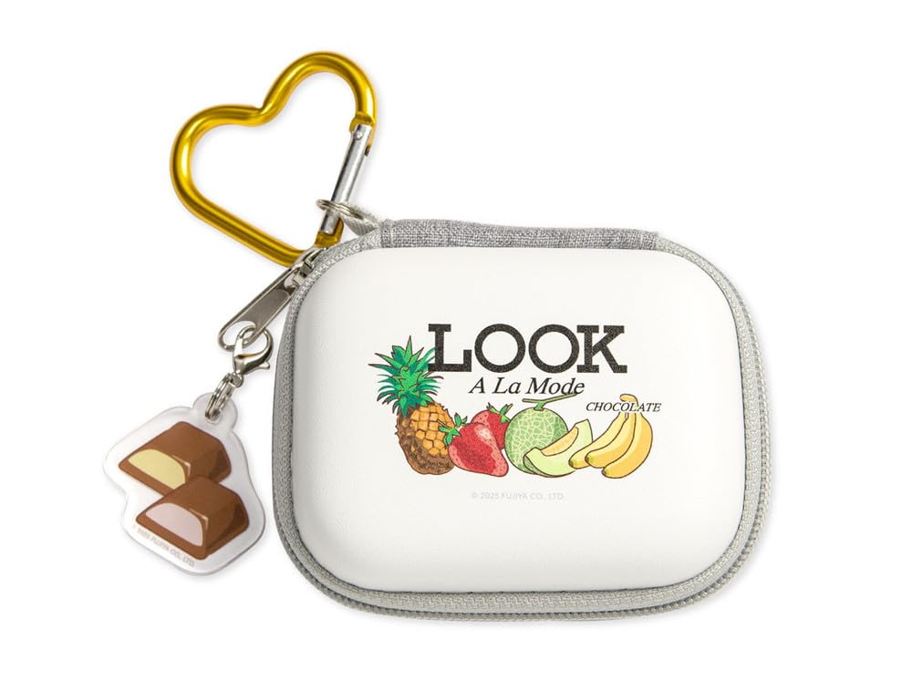 

Grandcinq PEKO Charm-Attached Gadget Pouch SS Water-Resistant EVA Earphone Cable Mini Small Item Compatible with AirPods Pro Lightweight