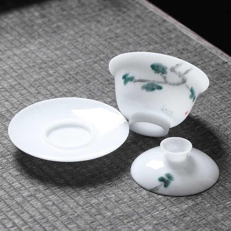 MULTIPOTENT Hand-Painted Sancai Gaiwan Tea Bowl