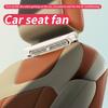 Car Back Cooling Fan Car Headrest Air Fan 3 Speeds Adjustable Quiet Ventilation Fan Car Interior Accessories