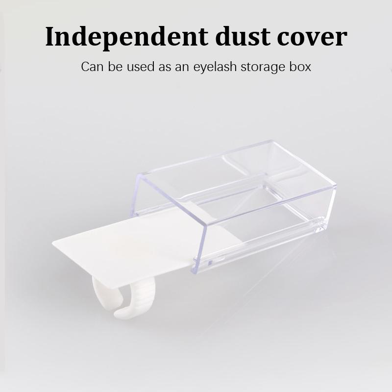 Eyelash Splitter Nail Art Tattoo Glue Pallet Holder Eyelash Extension Rings Stand Adhesive Pigment Holders Finger Beauty Tools