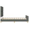 Bed Frame with Headboard Dark Grey 120 X 200 Cm Fabric