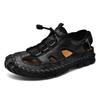 2023 Large Closed Toe Hand-stitched Men's Casual Beach Sandals