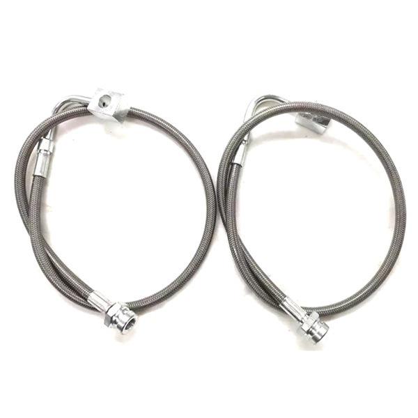 

Silver Stainless Steel Extended Rear Brake Lines Set for Jeep 89708 None