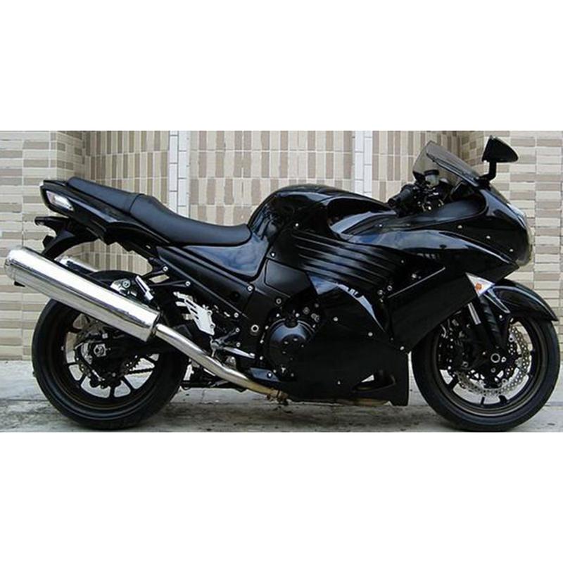 Slip-On für Kawasaki ZZR1400 Ninja ZX14R ZX14 2006-2016 Motorrad Auspuff Mittelrohr 51mm Escape Moto Schalldämpfer Mittelrohr