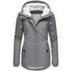 Women's Hood Long Sleeve Loose Fit Midi Parka Coat Fleece Lined Warm Cotton Outerwear Winter Jacket