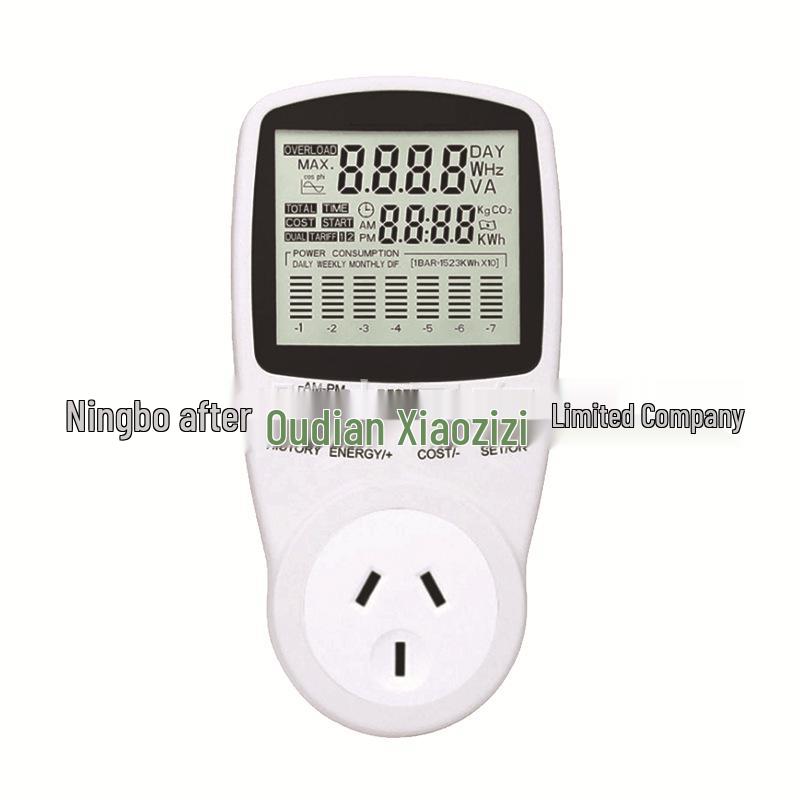 European Standard Power Meter Socket with Graph Display