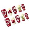 10Pcs Snowflake Star Christmas Fake Nails for Party Decoration DIY Craft