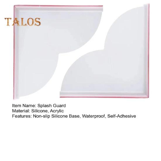 1/2 szt. Osłona przeciwbryzgowa prysznicowa z antypoślizgową silikonową podstawą wodoodporna samoprzylepna łazienka umywalka zlew wanna narożna akrylowa osłona przeciwbryzgowa prysznic