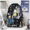 Schoolbag teen student personality graffiti Mori school backpack new ins schoolbag large capacity casual backpack men