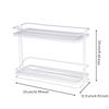 Counter Shelf Organizer with Two Tiers Ventilated Countertop SpaceSaving DoubleLayer