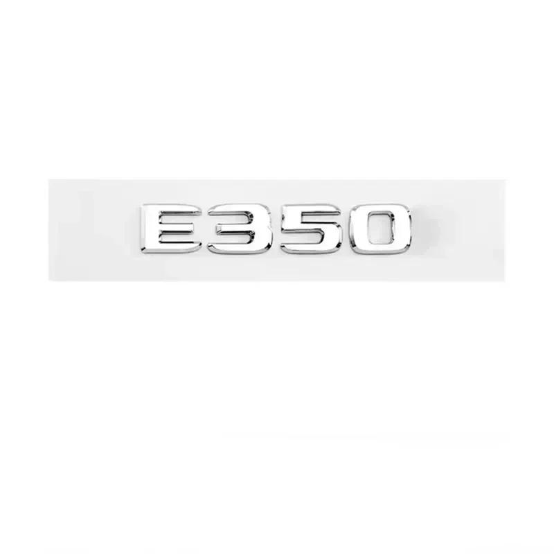 Letters E200 E260 E300 E400 E220d E350e E300de 4Matic ABS Emblem For Mercedes Benz W213 W222 W221 W177 Car Trunk Logo Sticker