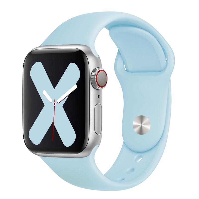 Strap For Apple Watch bands 44mm 45mm 40mm 41mm 42mm 46mm Sport Silicone correa smartwatch Bracelet iWatch Series 10 9 8 11 SE 3