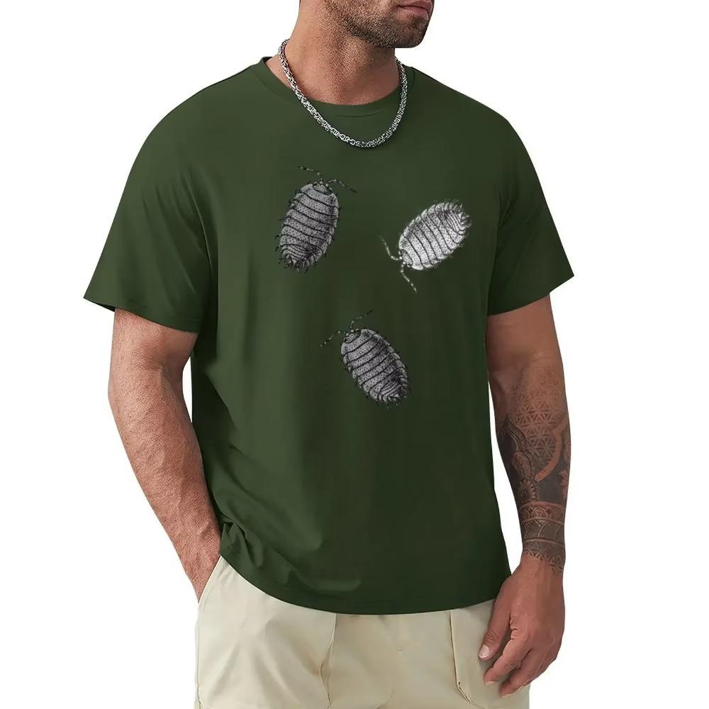 B&W Isopods T-Shirt tops graphics mens t shirts