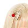 2/4pcs Christmas Elk Ear Bow Hair Clip Glitter Gold Red Hairpin Women Girls Headdress New Year Party Barrettes Cosplay Headwear
