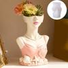 Flexible Silicone Lady Shape Planter Mold For Resin Art Concrete Cement Casting And Decorative Candle Container