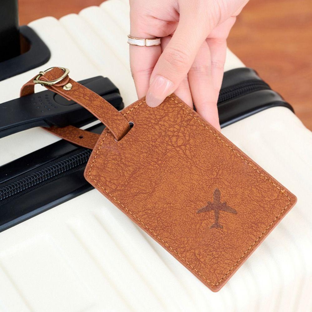 Name Luggage Tags Pu Luggage Tag Boarding Pass Boarding Pass Tag Soft Airplane Suitcase Tag Travel