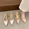 Shallow Pointed Shoes Women's New Models with Skirts, One Pedal, Lazy Shoes, Low Heels, Fashion Shoes