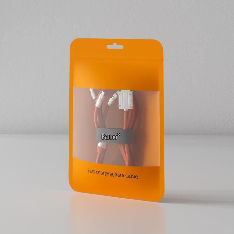 120W Zinc Alloy Fast Charging Cable: 3-in-1 for Apple, Huawei, Android Devices