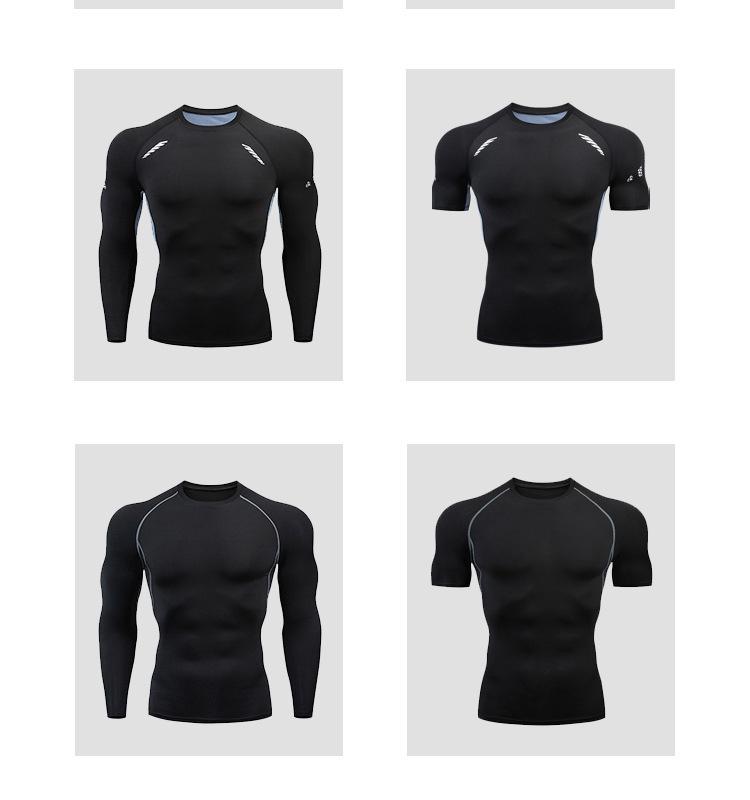 2025 Sport Compression T-Shirts: Long & Short Sleeves for Fitness, Running, Body Shaping
