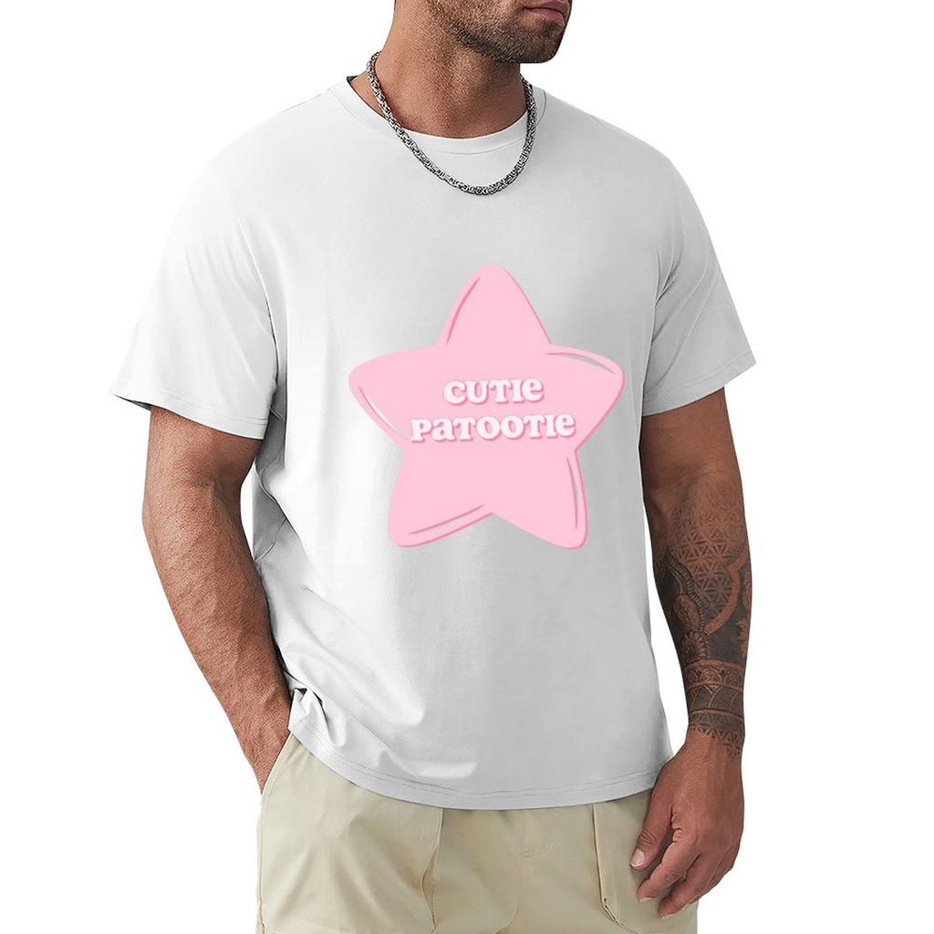 Cutie Patootie Badge Tshirt Big And Tall Basic Tee Shirt