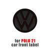 T23-Chrome Car Front Radiator Grille Replacement Emblem Rear Trunk Lid Badge Auto For Volkswagen Golf 7 7.5 Golf 8 Passat Polo 2021