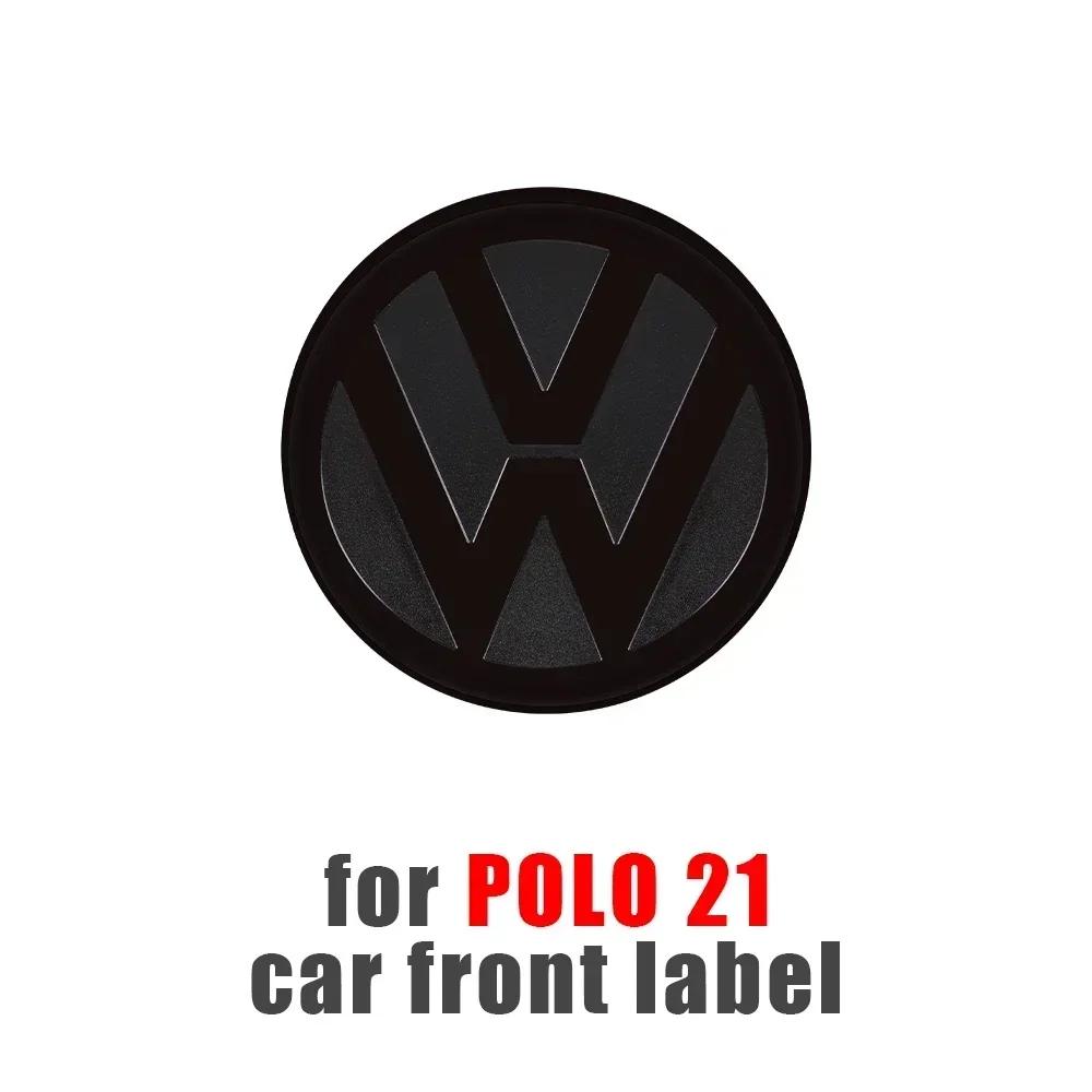 T23-Chrome Car Front Radiator Grille Replacement Emblem Rear Trunk Lid Badge Auto For Volkswagen Golf 7 7.5 Golf 8 Passat Polo 2021