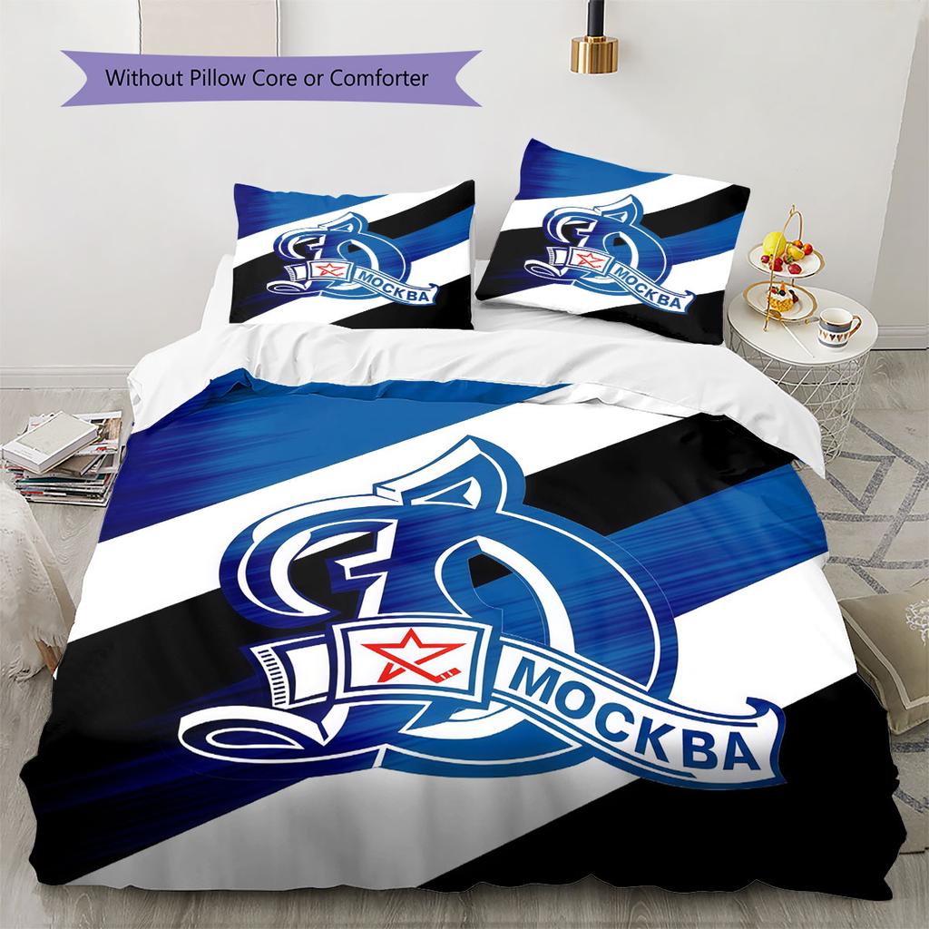 Dynamo Moscow Roar Bedding Quilt Set Quilt Cover Pillowcase Home Decoration Birthday Gift (1 * duvet cover + 2 * pillowcase, without core)