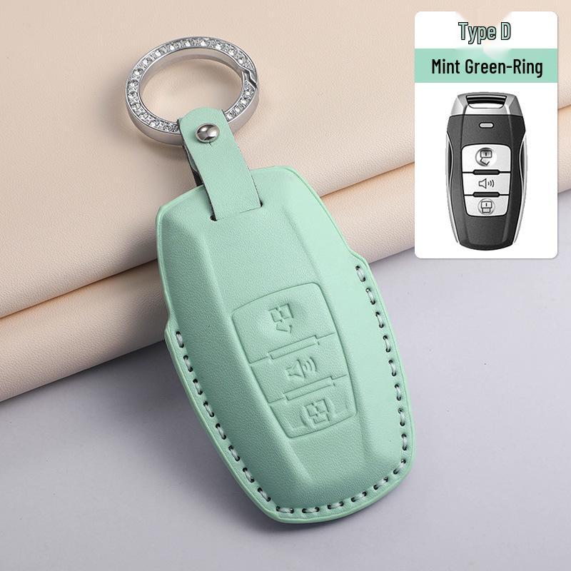 Textured Green Key Case for Great Wall Haval: H6, M6 Plus, Menglong H2, Big Dog, F7, Divine Beast, H9, Red Hare