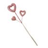Cuore di San Valentino, Decorazioni Floreali a Forma di Fiore, Cuori in Schiuma con Glitter e Rami Floreali Fatti a Mano, Accessori a Forma di Cuore Pesca, Decorazioni per le Feste