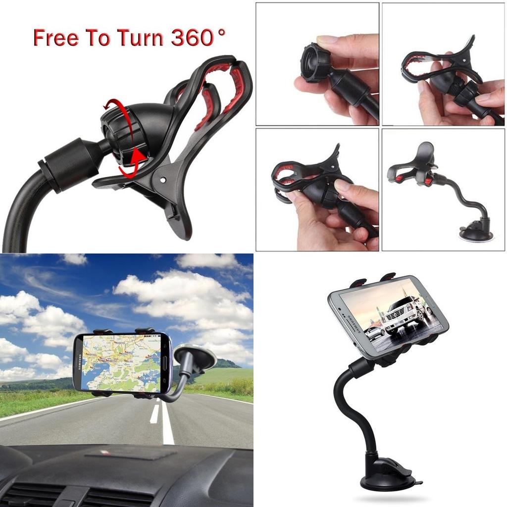 Universal Car Holder Desktop Lazy Bracket Kit Holder With Sturdy Abs Construction For All Phone Sizes