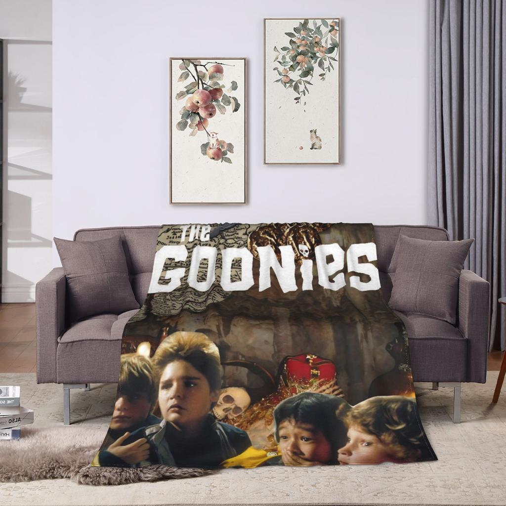 Super Warm Blankets Travel Office The Goonies Never Say Die  Throw Blanket  Flannel Bedspread For Outdoor Novelty Sofa Bed Cover